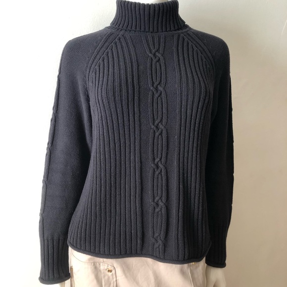 Leo & Nicole Sweaters - Leo & Nicole Black Turtleneck Sweater Size Large